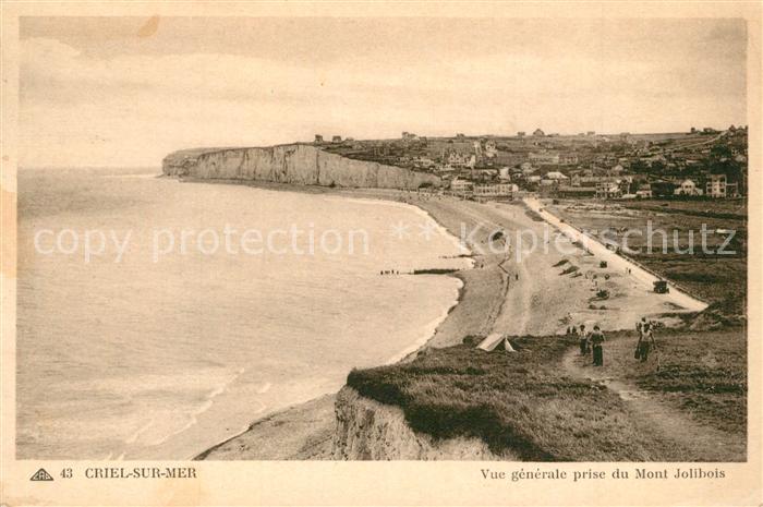 Criel-sur-Mer Vue Generale prise du Mont Jolibois