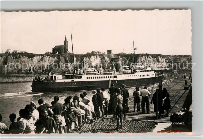 Dieppe 76 Arrivée de la Malle Bateau