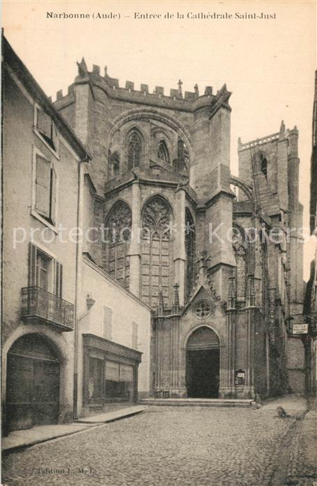 Narbonne Aude Entree de la Cathedrale Saint Just