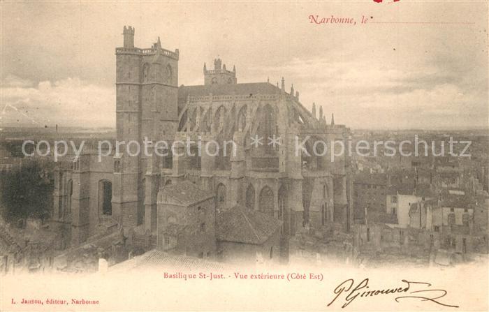 Narbonne Aude Basilique St Just Vue exterieure