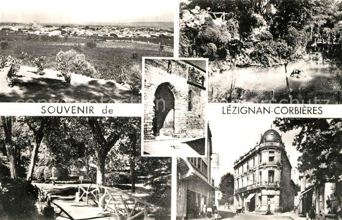 Lezignan-Corbieres Vue generale Jardin Public Portail de l'Eglise