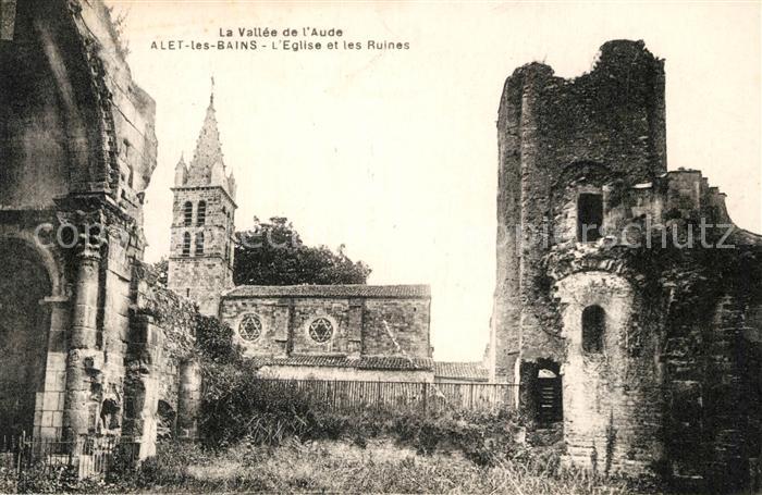 Alet-les-Bains Eglise et les Ruines
