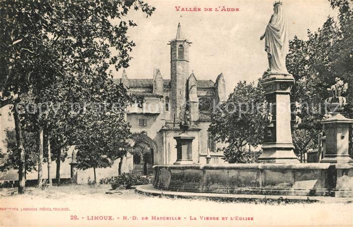 Limoux ND de Marceille La Vierge et l'Eglise