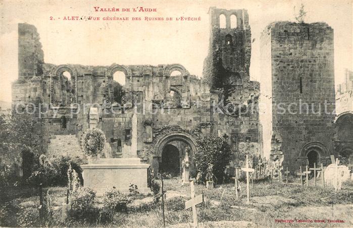Alet-les-Bains Vue generale des Ruines de l'Eveche