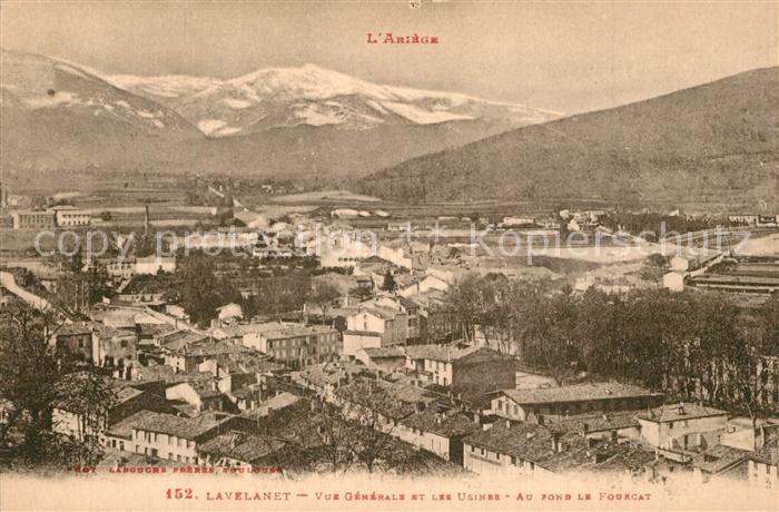 Lavelanet Vue generale et les Usines Au fondle Fourcat