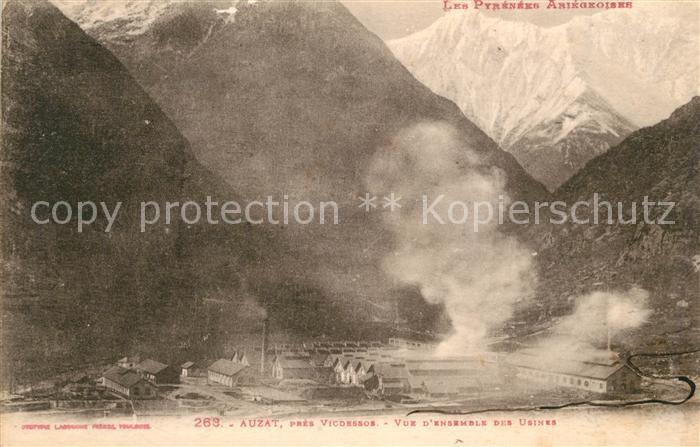 Auzat l Ariege Vue d’ensemble des Usines