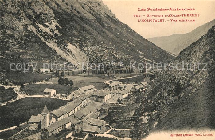 Ax-les-Thermes Hospitalet Vue generale