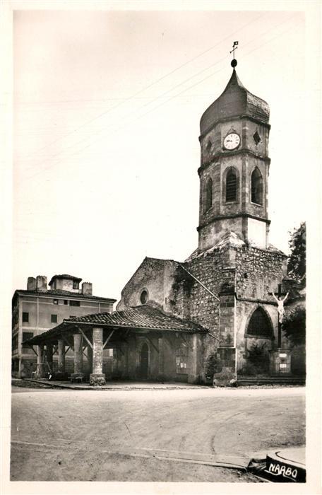 Le Mas-d Azil Eglise et le Porche