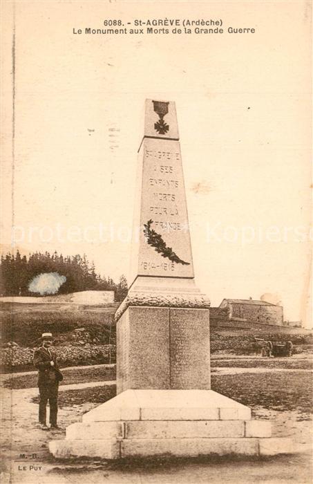Saint-Agreve Le Monument aux Morts de la Grande Guerre