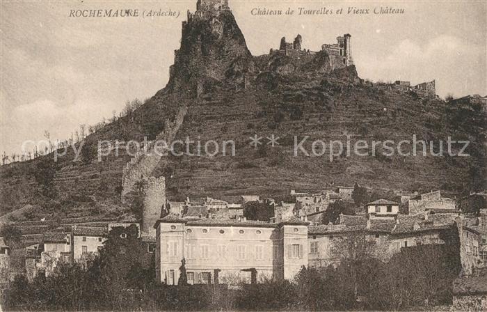 Rochemaure Chateau de Tourelles et Vieux Chateau