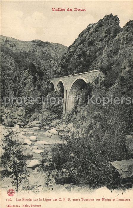 Tournon-sur-Rhone Les Etroits sur la Ligne des CFD entre