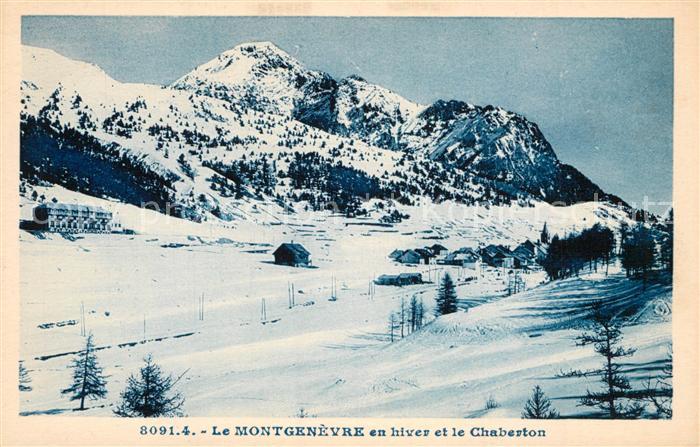 Montgenevre en hiver et le Chaberton