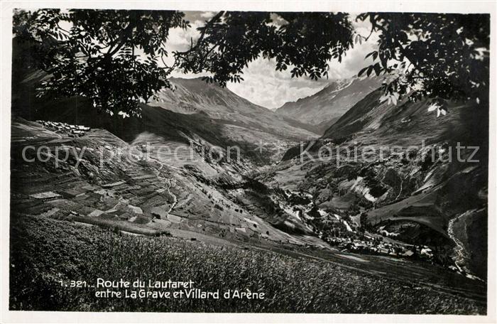Le Lautaret Route du Lautaret entre La Grave et Vil