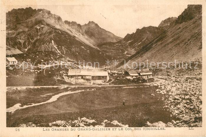 Col du Galibier Les Granges et le Col des Rochilles