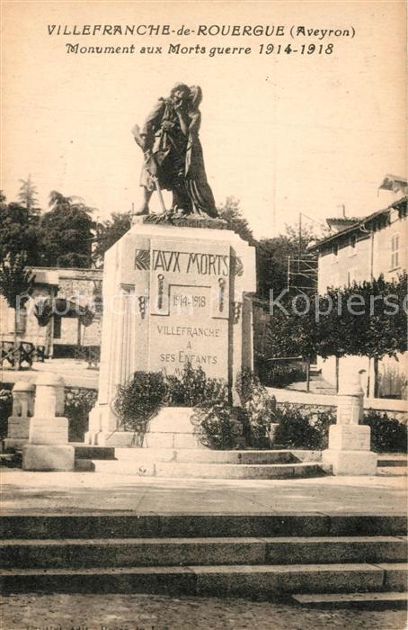 Villefranche-de-Rouergue Monument aux Morts guerre