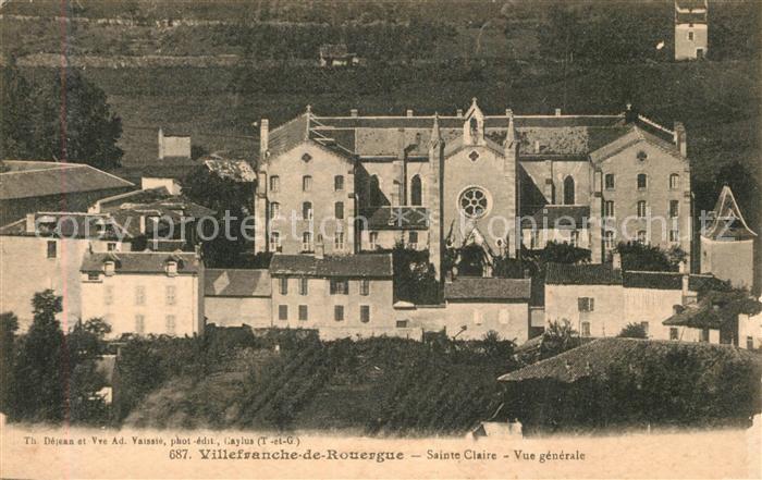 Villefranche-de-Rouergue Sainte Claire Vue generale