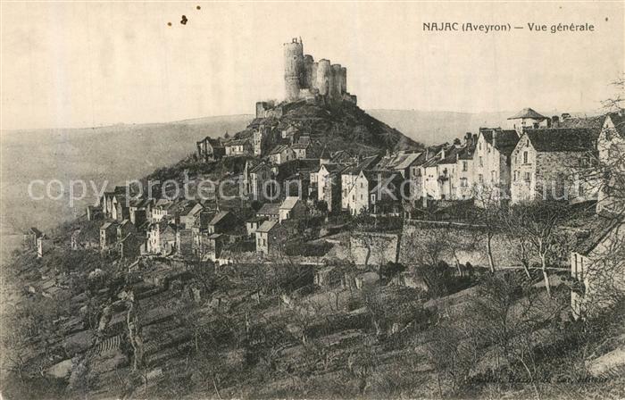 Najac Vue generale Le Chateau