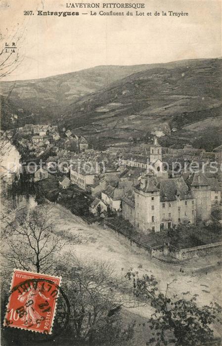 Entraygues-sur-Truyere Le Confluent du Lot et de la Truyere