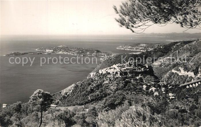 Eze 06 Panorama Cap Ferrat et la rude de Villefranche sur Mer