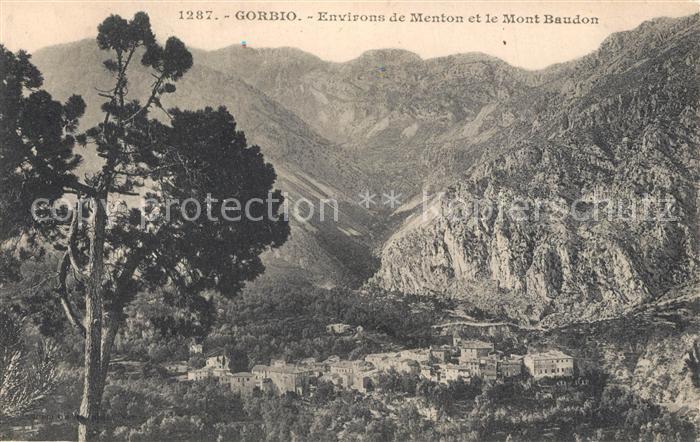 Gorbio Panorama Alpes Francaises