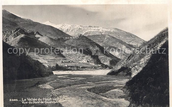 Saint-Benoit Alpes-de-Haute-Provence Panorama Vallee du Haut Var vue du Pont de