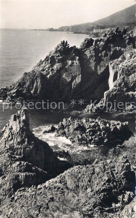 Le Trayas  83 Var Panorama Corniche d Or Les Rochers Rouges Cote d'Azur