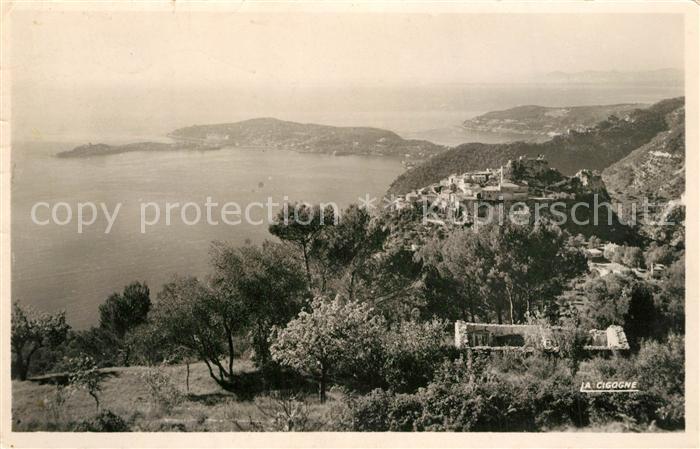 Eze 06 Vue Generale Cap Ferret et le Mont Boron Cote d Azur