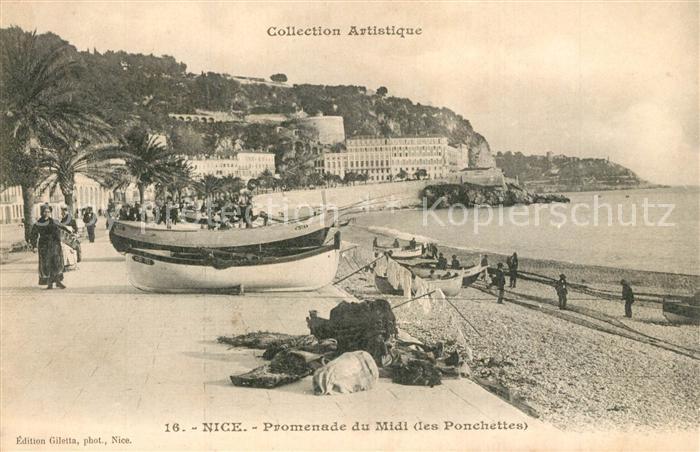 Nice Alpes Maritimes Promenade du Midi Les Ponchettes Plage