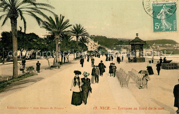 Nice Alpes Maritimes Terrasse au Bord de la mer Côte d Azur