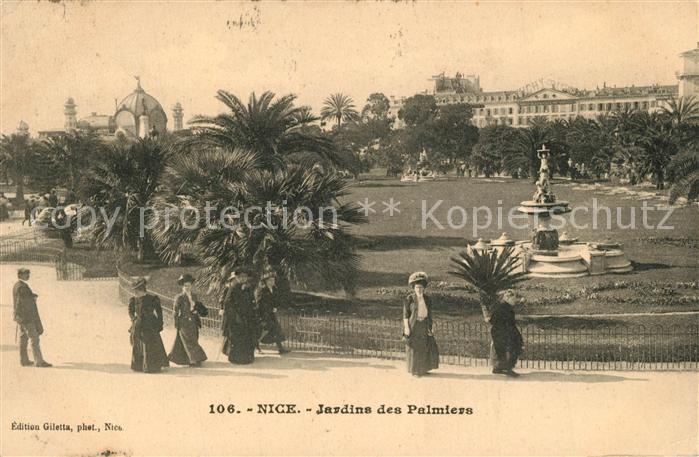 Nice Alpes Maritimes Jardins des Palmiers