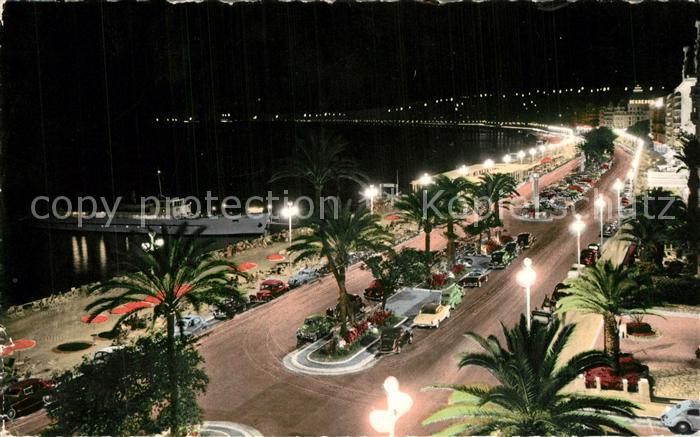 Nice Alpes Maritimes Le Gallus Promenade des Anglais la nuit