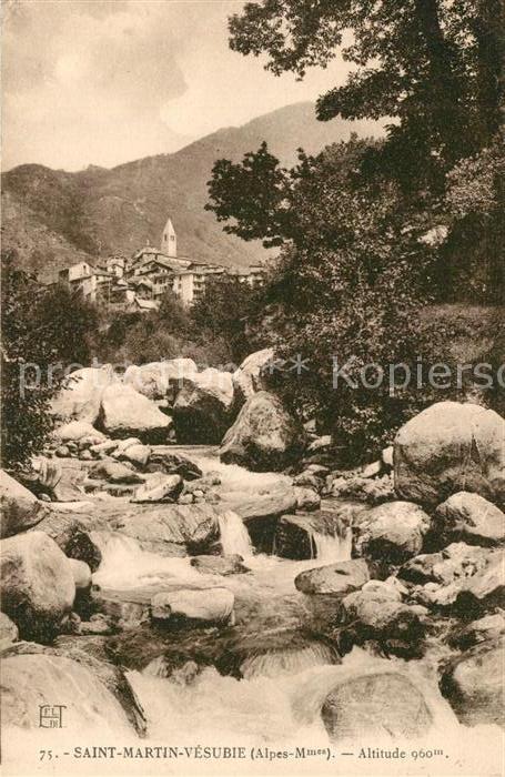 Saint-Martin-Vesubie Partie am Fluss