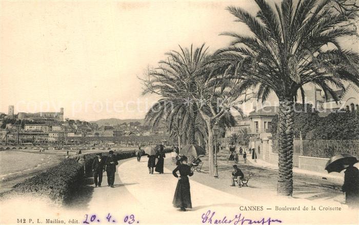Cannes Alpes-Maritimes Boulevard de la Croisette Côte d Azur
