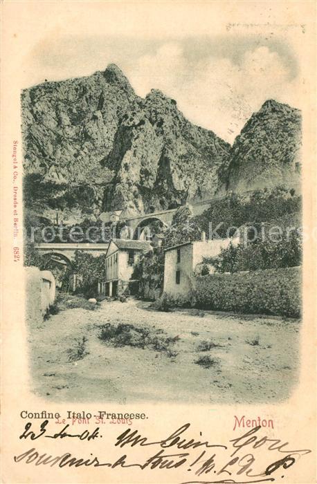 Menton Alpes Maritimes Pont Saint Louis