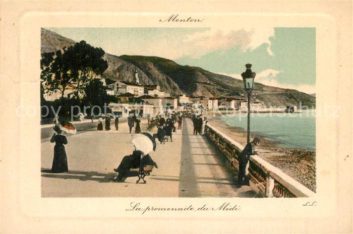 Menton Alpes Maritimes Promenade du Midi Côte d_Azur