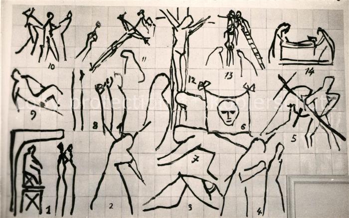 Vence-la-Jolie Chapelle du Rosaire Grande Fresque Chemin de Croix