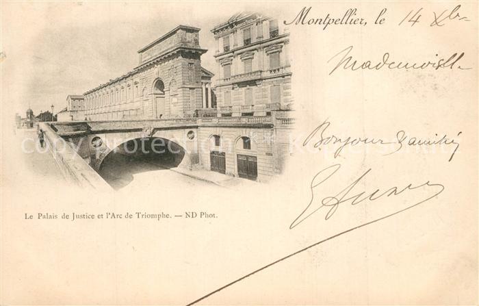 Montpellier Herault Palais de Justice Arc de Triomphe