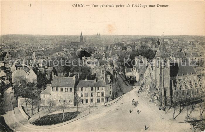 Caen Vue Generale prise de l'Abbaye aux Dames