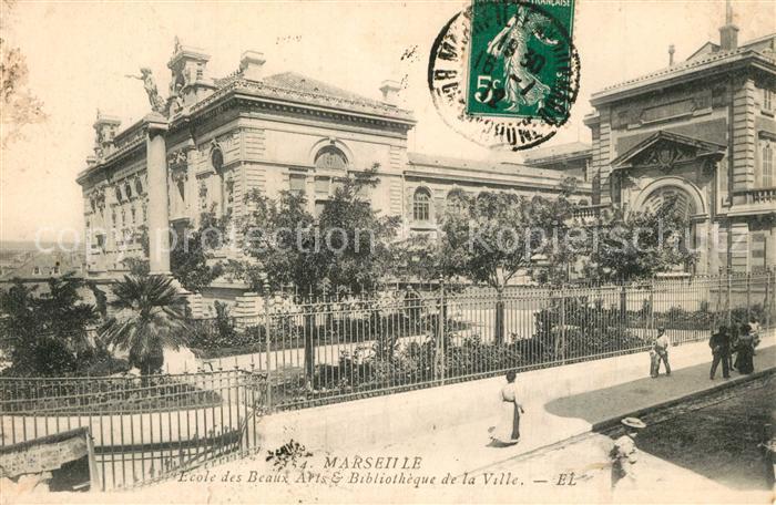Marseille Bouches-du-Rhone Ecole de Beaux Arts et Bibliotheque de la Ville