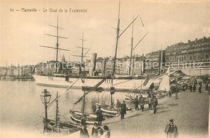 Marseille Bouches-du-Rhone Le Quai de la Fraternite