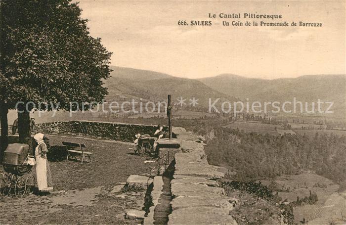 Salers Un Coin de la Promenade de Barrouze