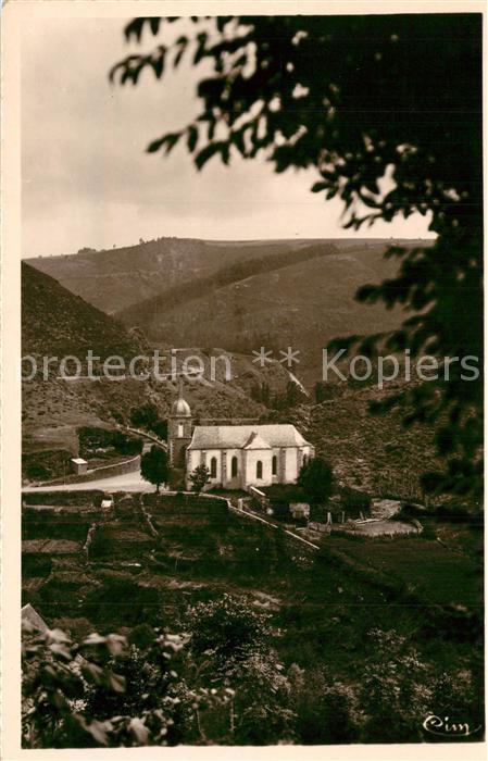 Chaudes-Aigues Vue sur la Chapelle ND de Pitie