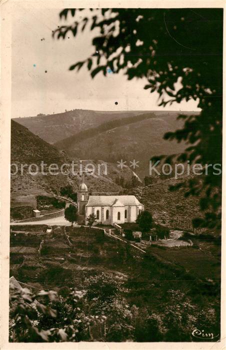 Chaudes-Aigues Vue sur la Chapelle ND de Pitie