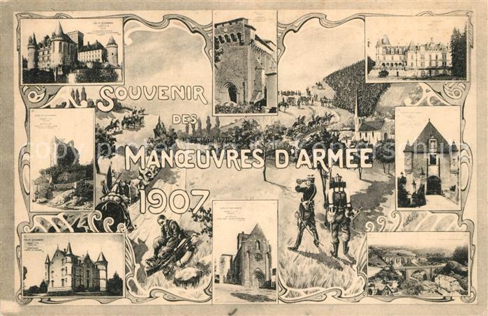 Charente Département Manoeuvres d’Armee 1907 Vue partielle