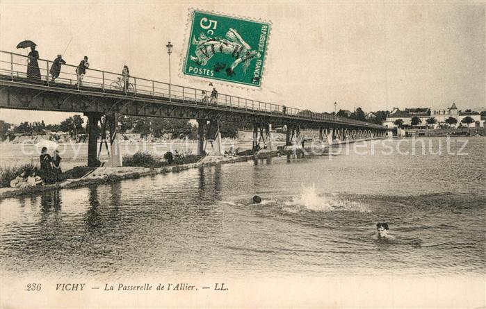 Vichy Allier La Passerelle de l'Allier