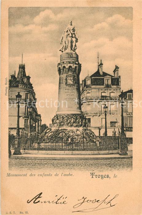 Troyes Aube Monument des enfants de l'aube