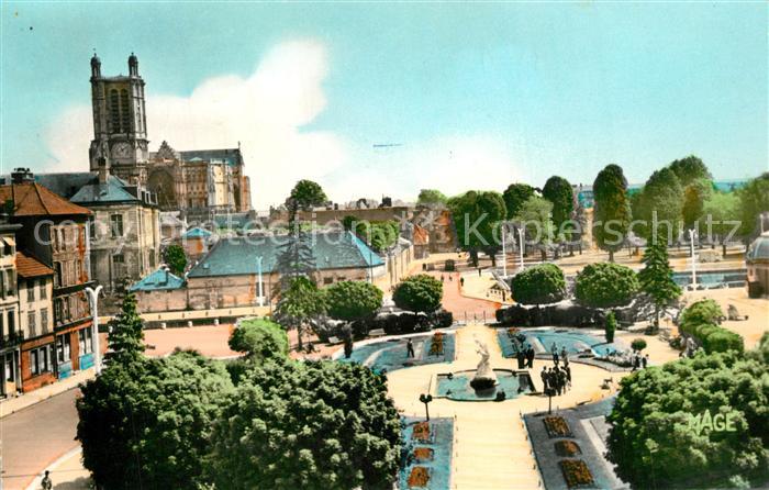 Troyes Aube La Cathedrale et les Jardins de la Pref