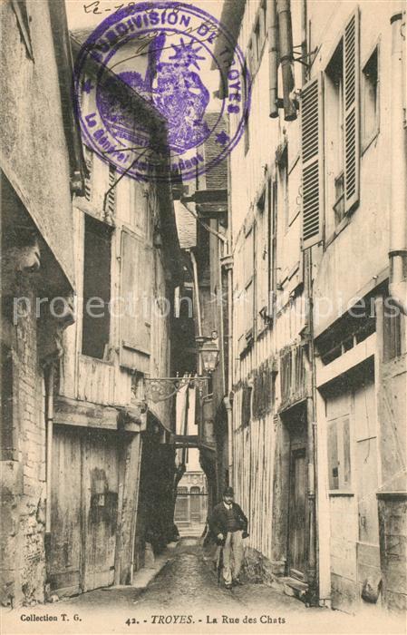 Troyes Aube La Rue des Chats