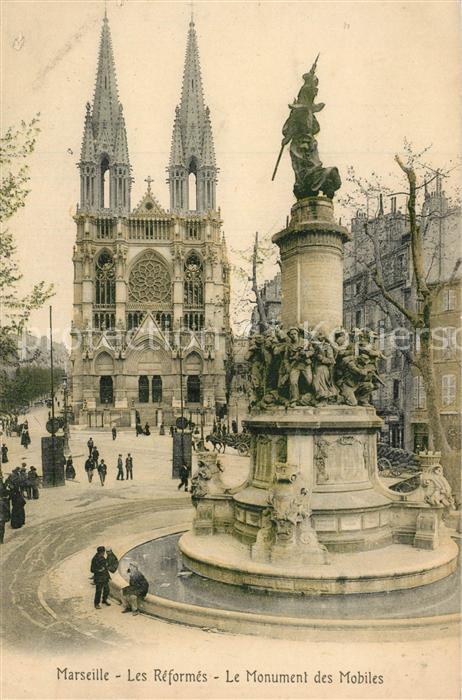 Marseille Bouches-du-Rhone Les Reformes Le Monument des Mobiles
