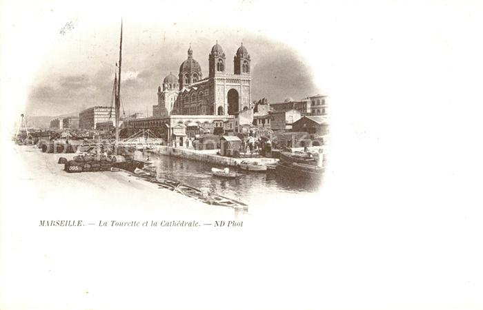 Marseille Bouches-du-Rhone La Tourette et la Cathedrale